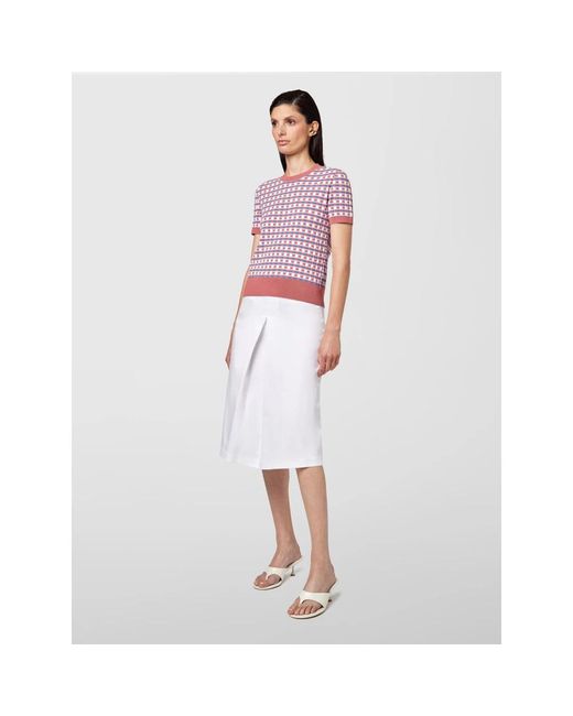 Alpha Studio Pink Round-Neck Knitwear