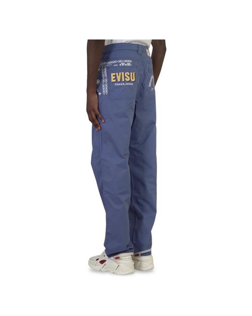 Trousers > chinos Evisu pour homme en coloris Blue