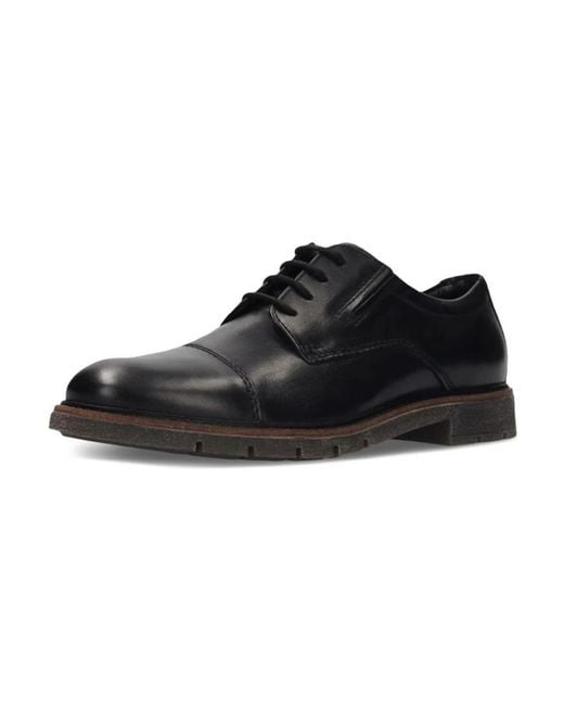 Salamander Black Dress Shoes for men