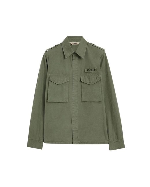 Aspesi Green Casual Shirts for men