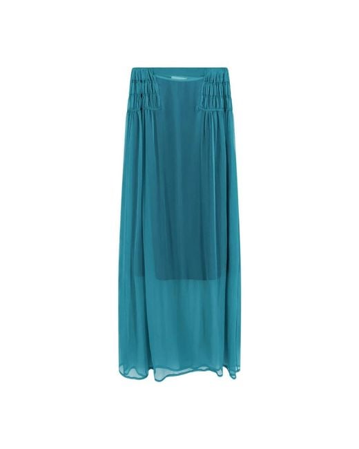 Dries Van Noten Blue Maxi Skirts