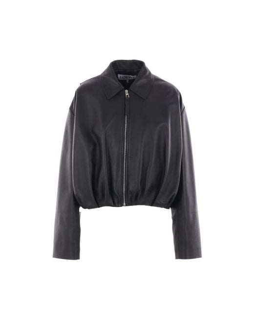 Loewe Black Leather Jackets