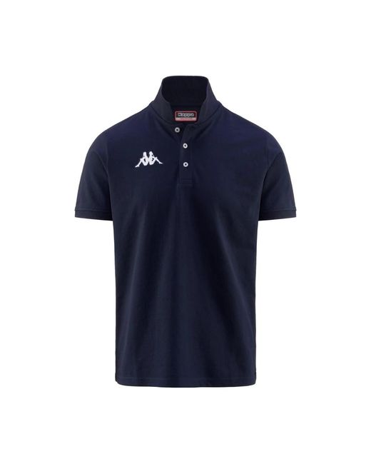 Kappa Tops ,Blauw ,Katoen Blauw Katoen/Polyester Trainingspolo in het Blue voor heren