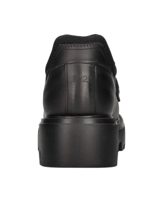N°21 Flat Schoenen in het Black