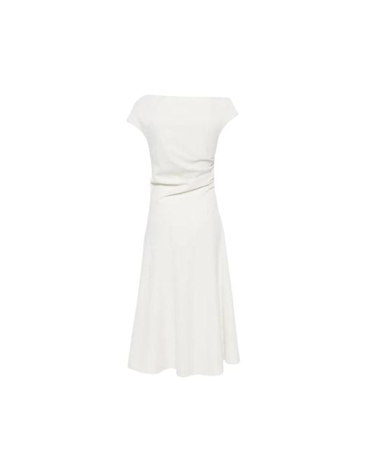 P.A.R.O.S.H. White Midi Dresses