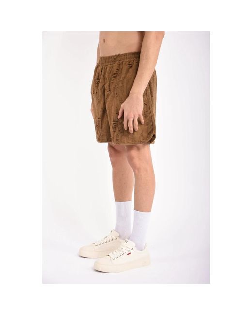 Acupuncture Brown Casual Shorts for men