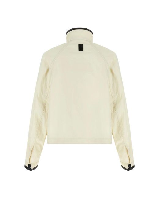 Ferragamo Tech Linen Jacket in het Natural