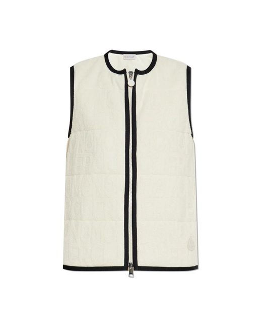 Moncler Jassen ,Katoen Vest Smanicato in het Natural