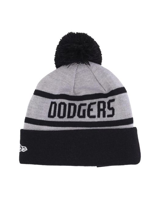 KTZ Accessoires ,Veelkleurig ,Mlb Jake Pom Pom Beanie Grijs in het Black voor heren