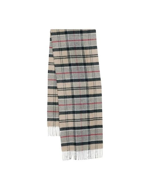 Barbour Gray Winter Scarves for men
