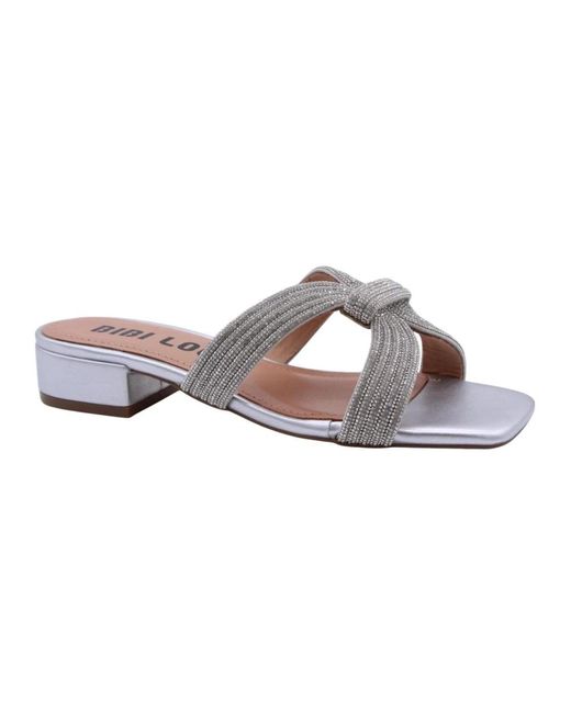 Bibi Lou Brown Heeled Mules