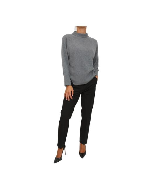 Marella Gray Round-Neck Knitwear