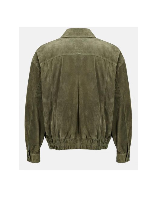 Saint Laurent Bomberjacke Aus Vintage-Leder in Green für Herren