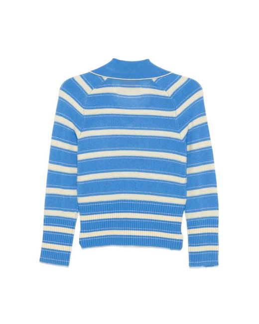 Guest In Residence Blue Cashmere Knitwear