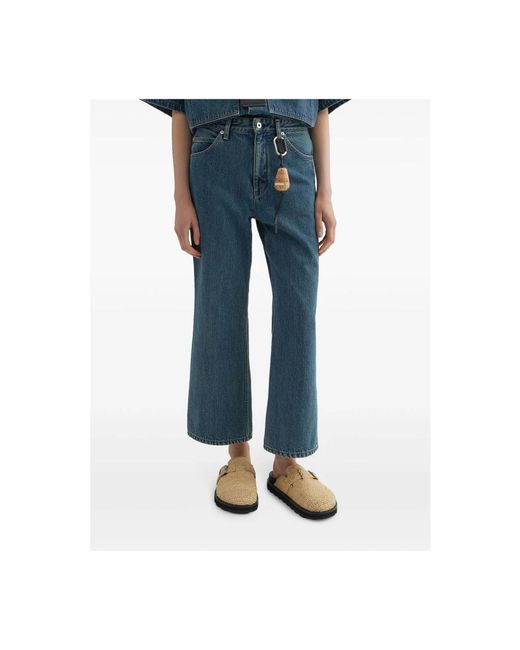 Jil Sander Blue Wide Jeans