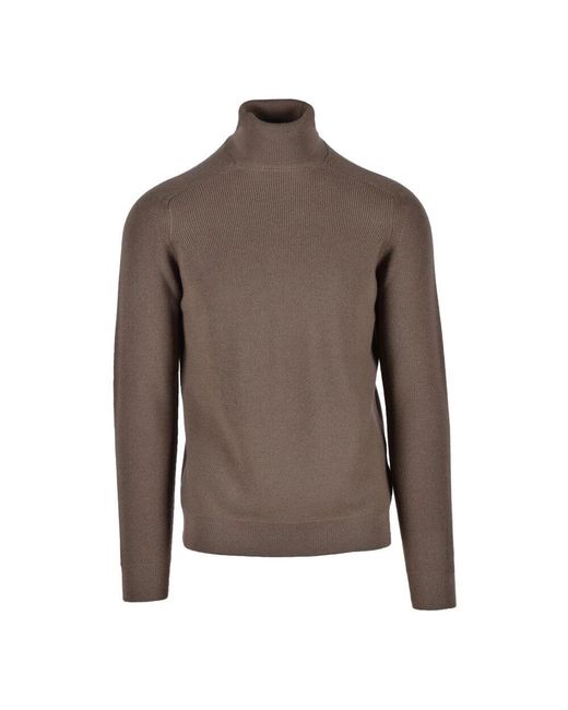 FILIPPO DE LAURENTIIS Brown Turtlenecks for men