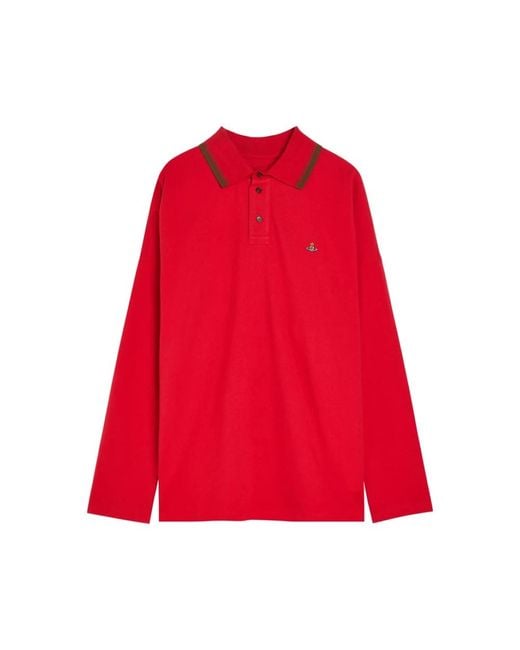 Vivienne Westwood Red Polo Shirts for men