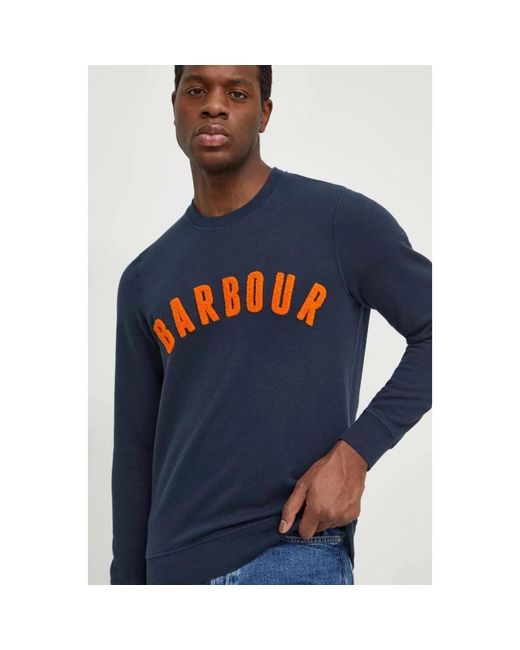 Barbour Prep Logo Pullover in het Blue voor heren