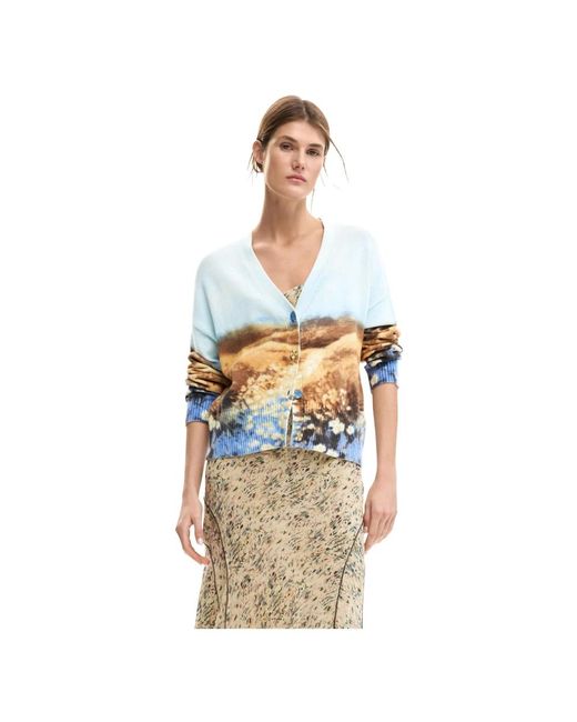 Cardigans Desigual de color Blue