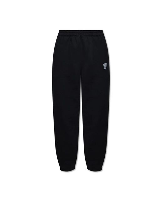Burberry Sweatpants mit bedrucktem logo in Black für Herren