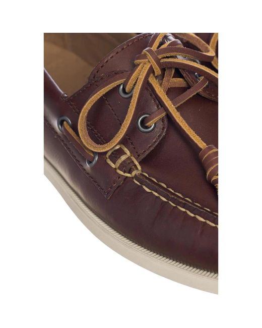 Polo Ralph Lauren Klassische Leder Slip-On Bootsschuhe in Brown für Herren