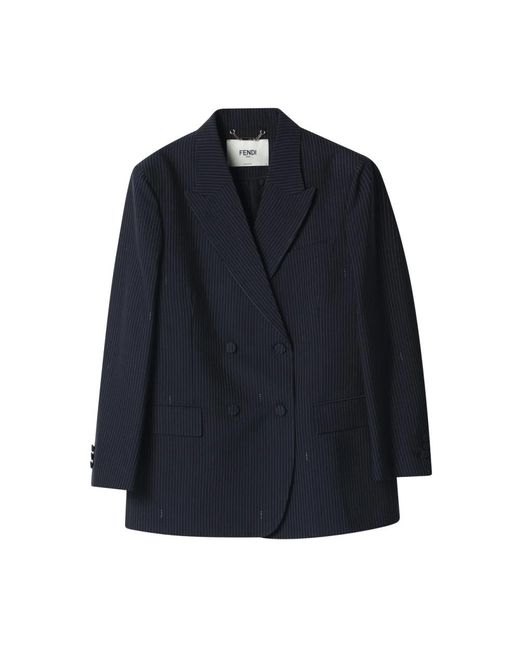 Fendi Blue Blazers