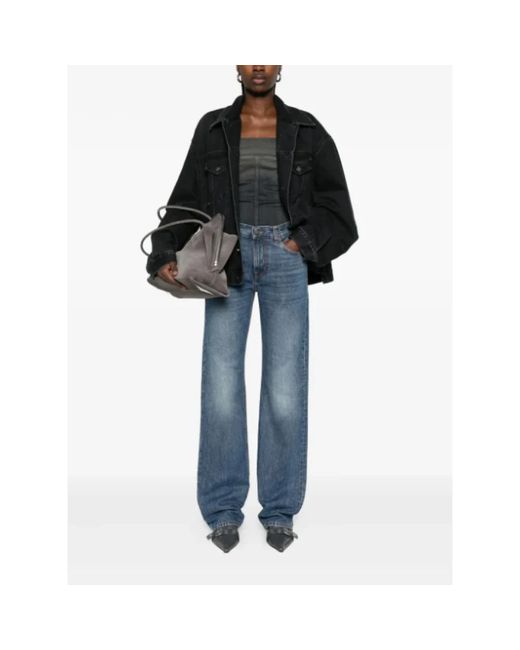 Haikure Blue Straight Fit Jeans