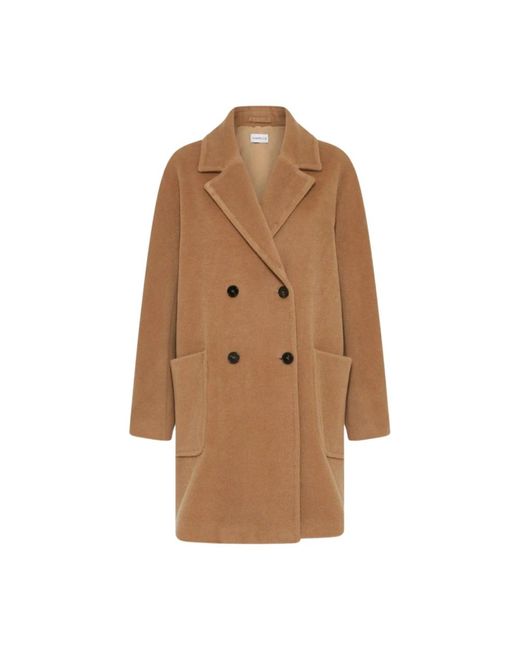 Double-Breasted Coats Marella de color Brown