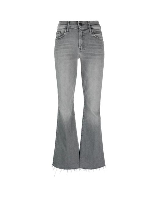 Mother Gray Flared Jeans