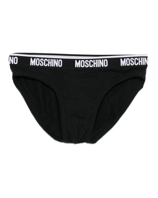 Moschino Slip Brief Bi-Pack in Black für Herren