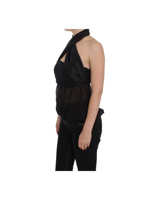 Elegante camicia da sera nera di Exte in Black