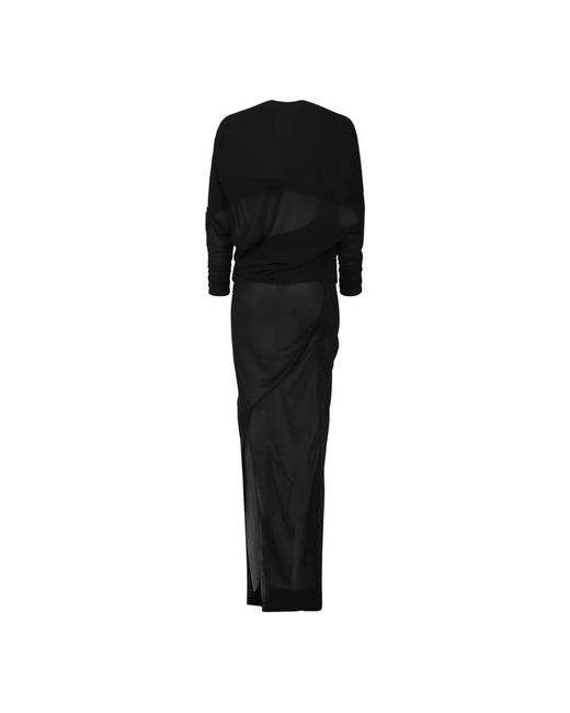 Entire studios Black Wrap Dresses
