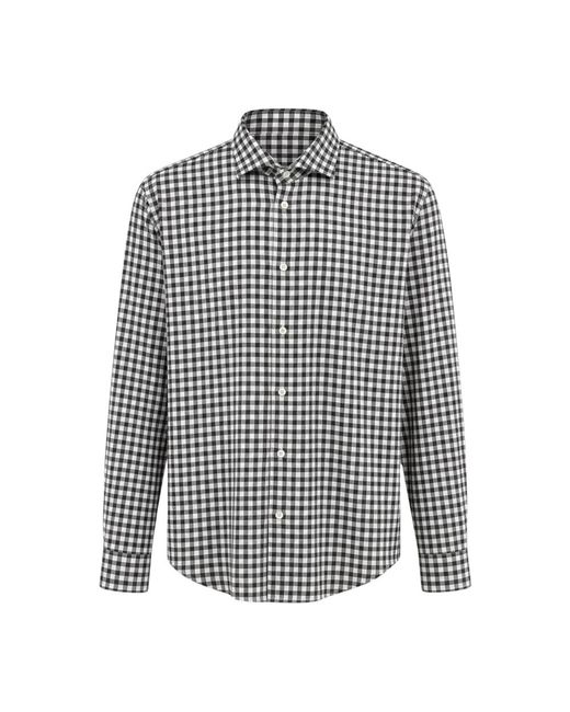 Xacus Gingham Shirt in het Black voor heren