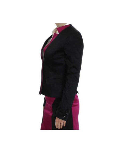 Exte Drieknoops Single Breasted Blazer in het Black