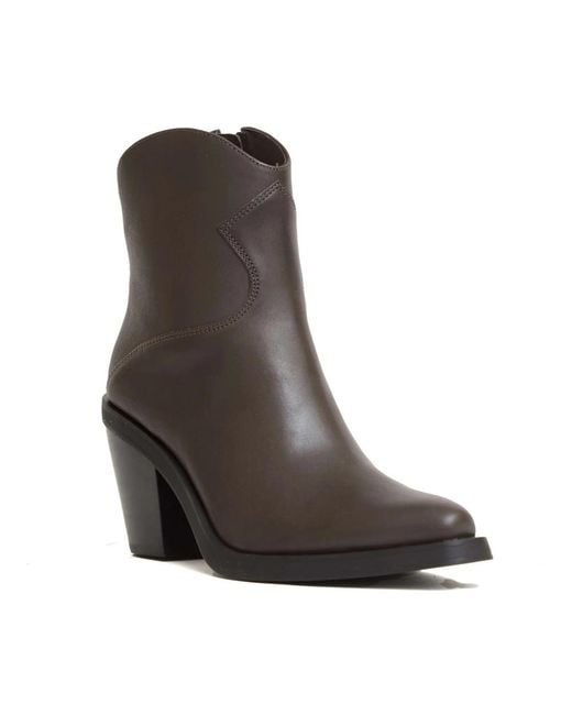 Ash Brown Cowboy Boots