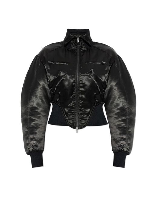 KNWLS Jassen ,Zwart ,Leer M-Claw Bomber Jacket in het Black