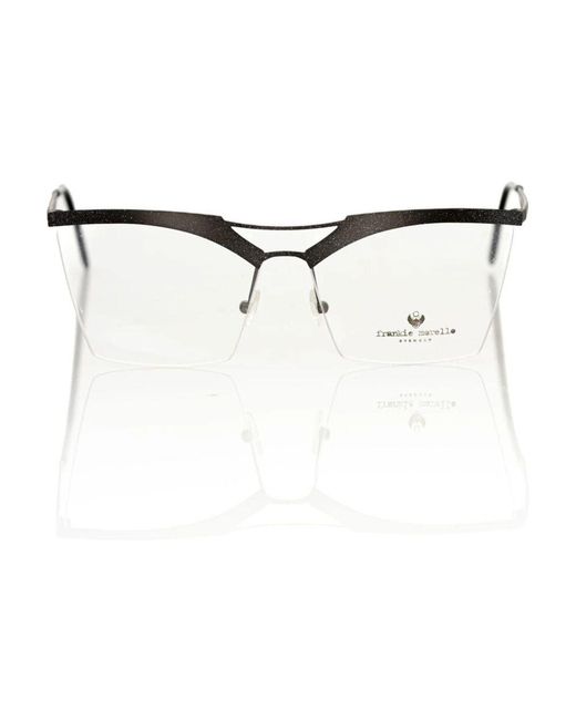Frankie Morello White Leder-Schultertasche Mit-Hardware