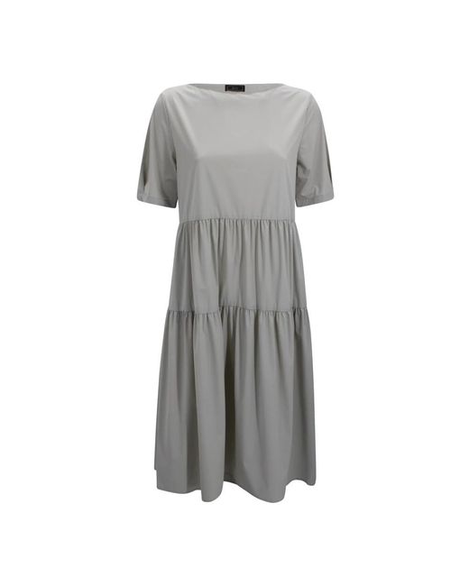Herno Gray Midi Dresses