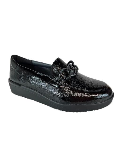 SOLIDUS Schoenen ,Zwart ,Stijlvolle Mocassins Voor Vrouwen in het Black