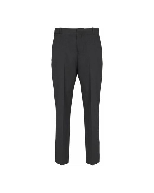 Balmain Straight Trousers in het Gray voor heren