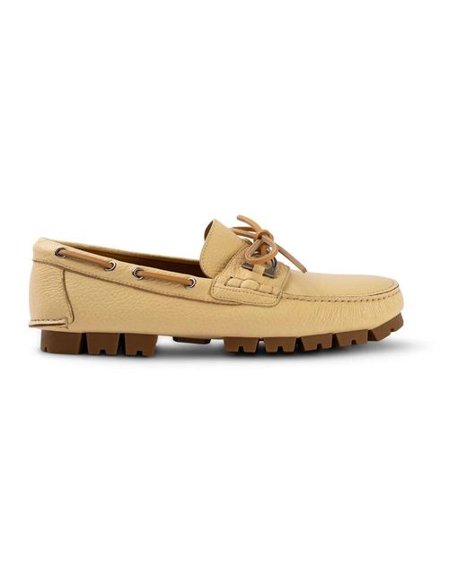 Ferragamo Natural Boat Shoes for men