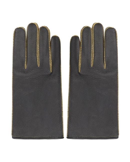 Gloves di Moorer in Black da Uomo