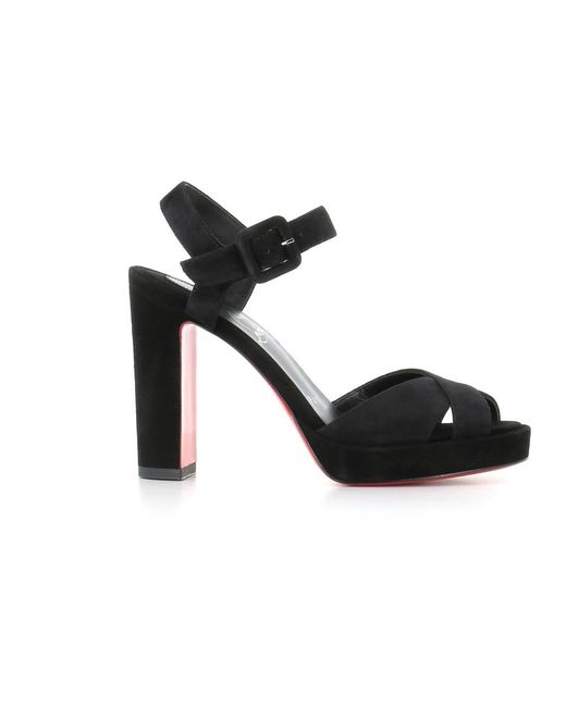 High Heel Sandals Christian Louboutin en coloris Black