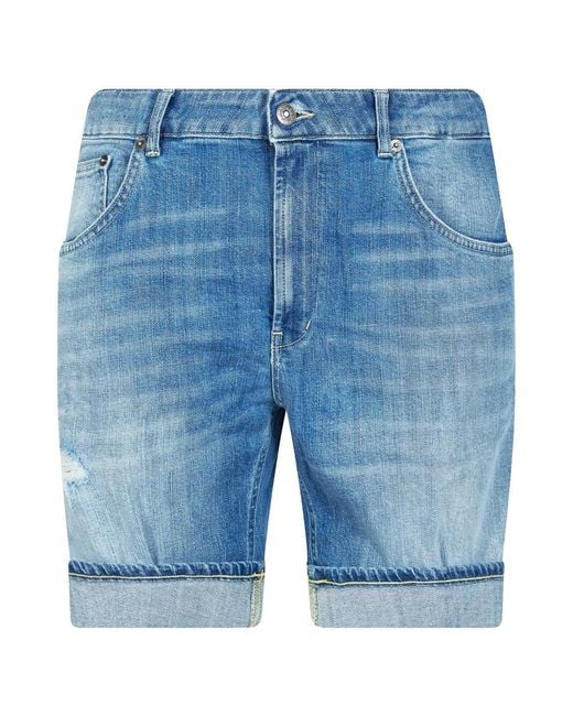Dondup Blue Denim Shorts for men