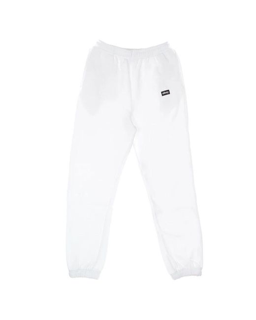 Obey White Weißes Sweatpant-Set Mit Tag Hook