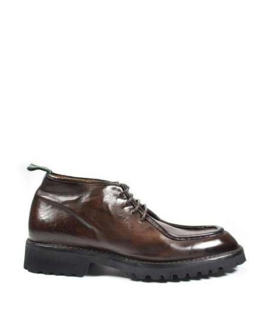 Green George Brown Lace-Up Boots for men