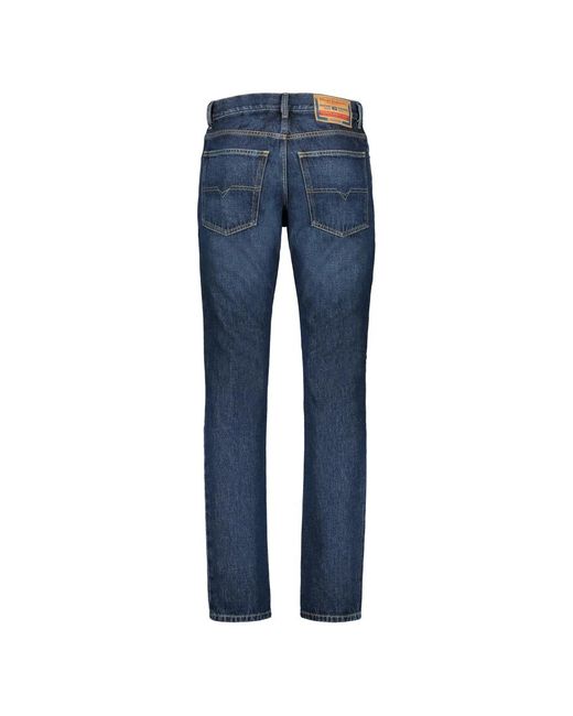 DIESEL Blue Straight Jeans for men