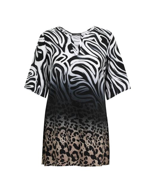 Doris Streich Pullover Blouse in het Black