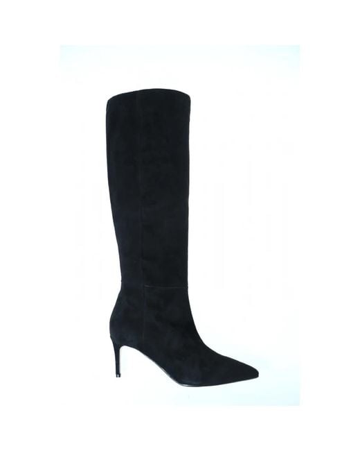 Anna F. Black Heeled Boots