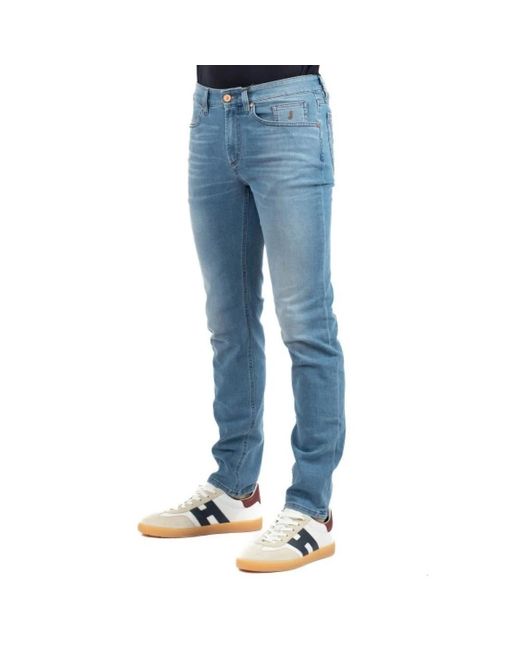 Jeckerson Blue Slim Fit Jeans for men